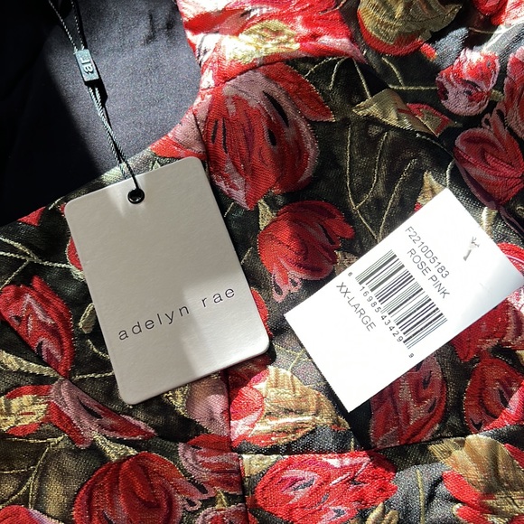 ADELYN RAE CLARIS PUFF SLEEVE JACQUARD MINI DRESS - Picture 12 of 12